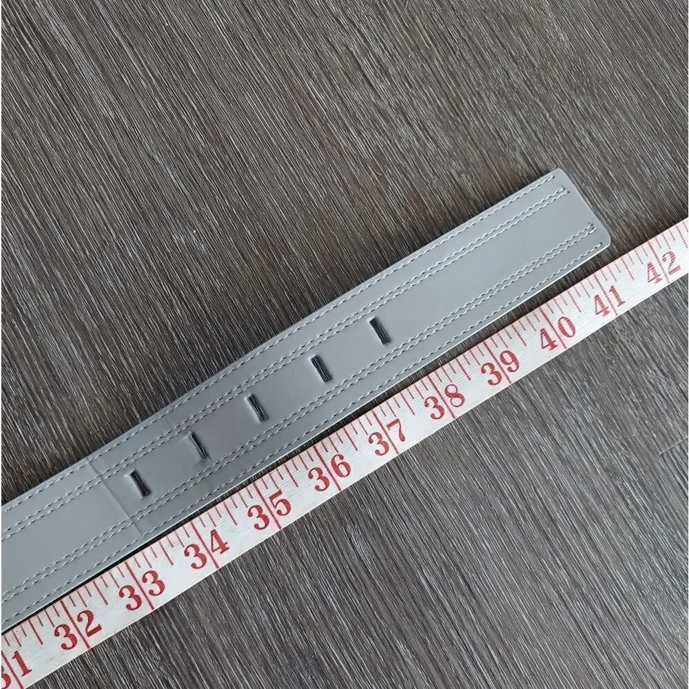 Calvin Klein Gray Synthetic Leather Belt Medium